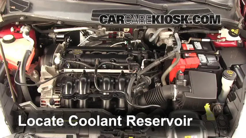 2011 Ford Fiesta SE 1.6L 4 Cyl. Sedan Coolant (Antifreeze) Flush Coolant